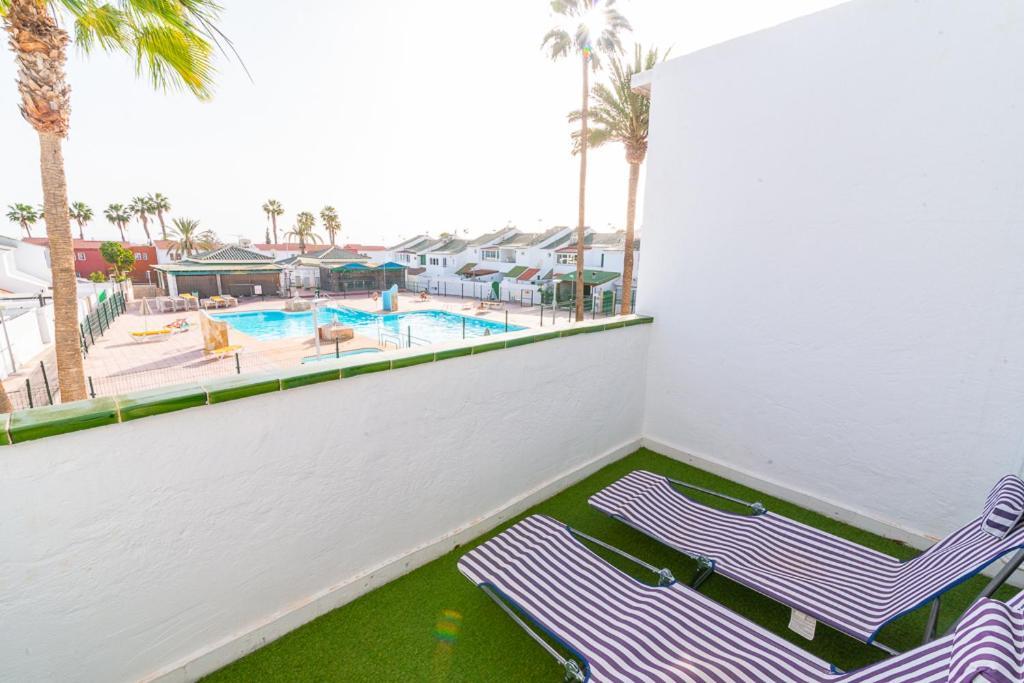 Deluxe Duplex Bungalow Private Parking Maspalomas  Kültér fotó